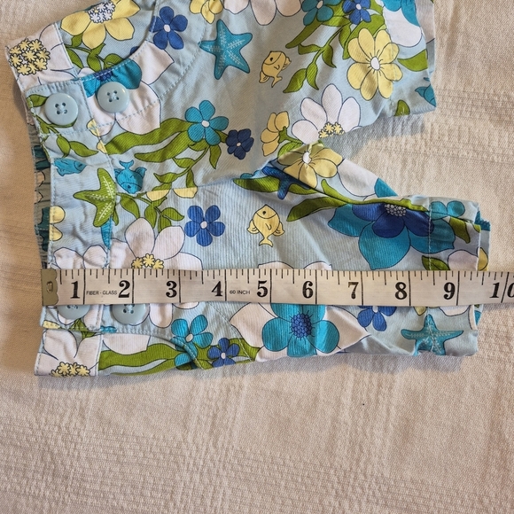 Gymboree girls 3-6 months cropped pant Sea Splash line EUC - Picture 5 of 6